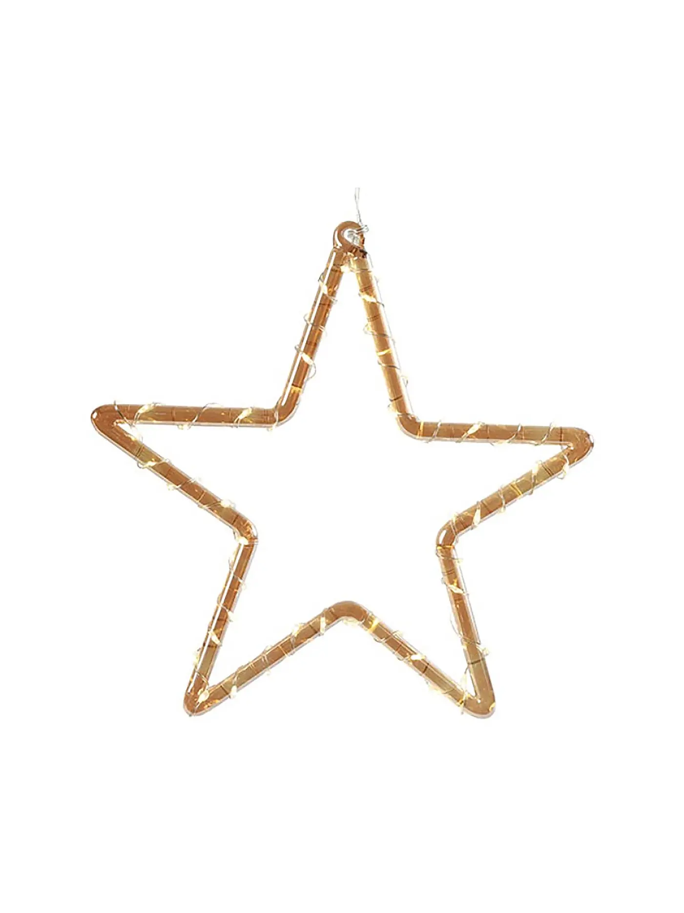 COUNTRYFIELD | Weihnachtsbeleuchtung Stern LED-Timer POLARIS Large 22x22cm Gold | 